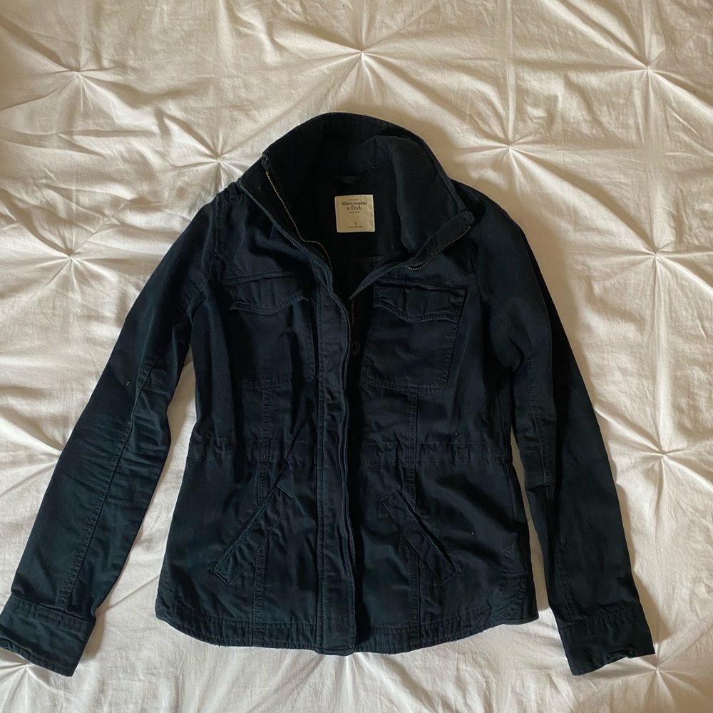 Abercrombie & Fitch Navy Utility Jacket